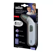 Braun Thermoscan 3 Infrarot Ohrthermometer 1 St