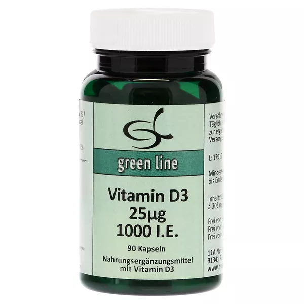 Vitamin D3 25 µg 1.000 I.E. Kapseln 90 St