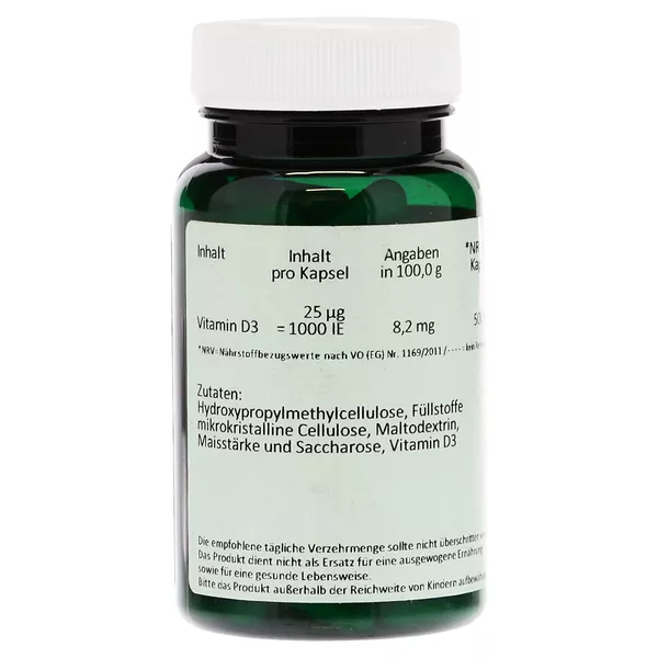 Vitamin D3 25 µg 1.000 I.E. Kapseln 90 St