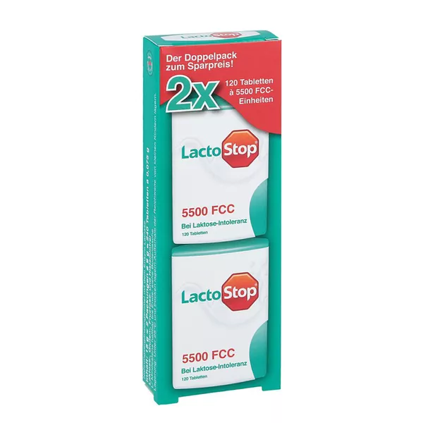 Lactostop 5.500 FCC Tabletten Klickspend 2X120 St