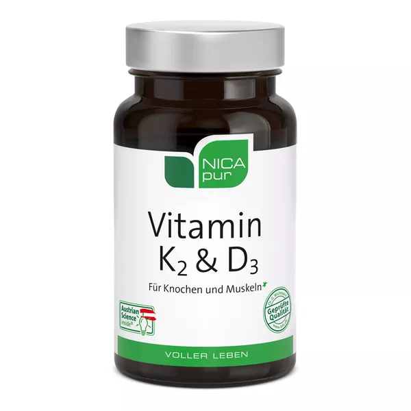 Nicapur Vitamin K2 & D3 Kapseln 60 St