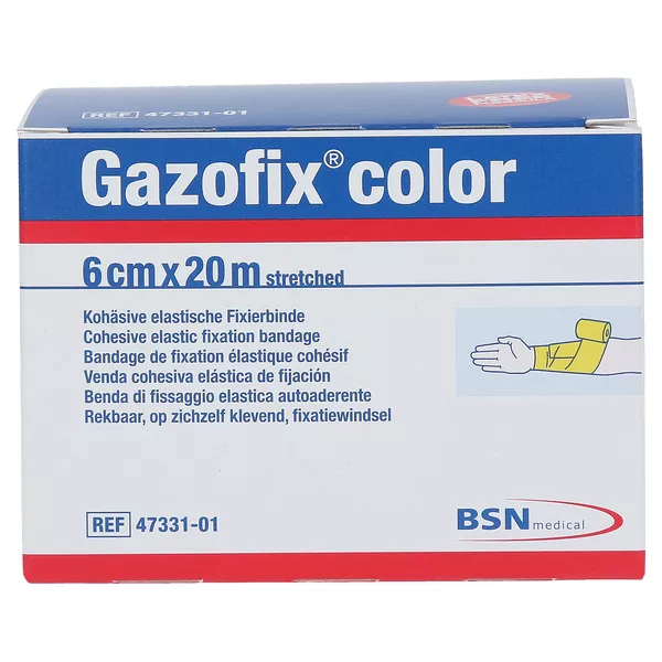 Gazofix Color Fixierbinde kohäsiv 6 cmx2 1 St