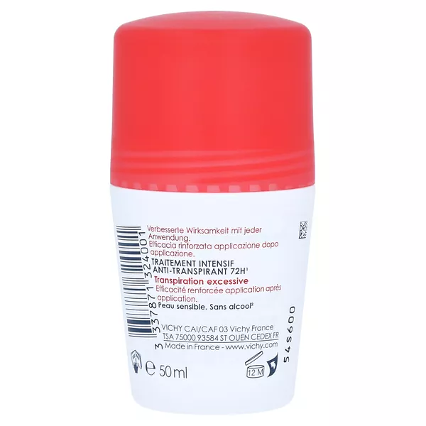 Vichy Deodorant Roll-On Stress Resist Anti Transpirant 72h, 50 ml