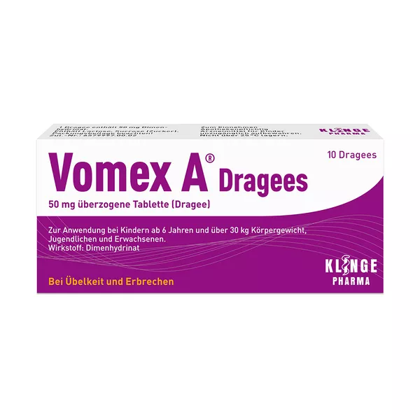 Vomex A Dragees 10 St