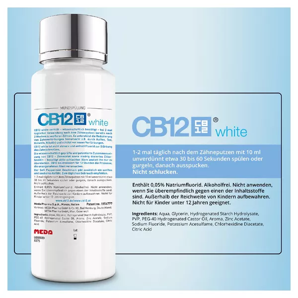 CB12 White Mundspülung gegen Mundgeruch - 250 ml - Versandapotheke