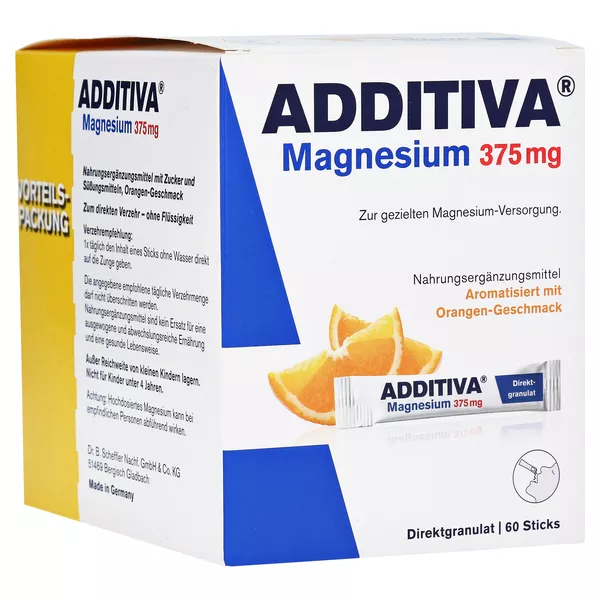 Additiva Magnesium 375 mg Sticks 60 St