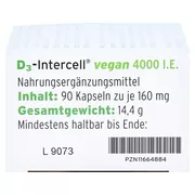 D3-intercell Vegan 4.000 I.E. Kapseln, 90 St.