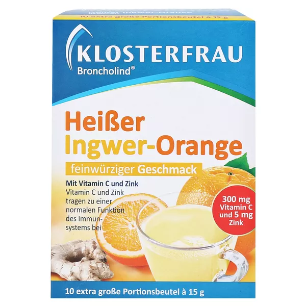 Klosterfrau Broncholind Heißer Ingwer-Orange 10X15 g