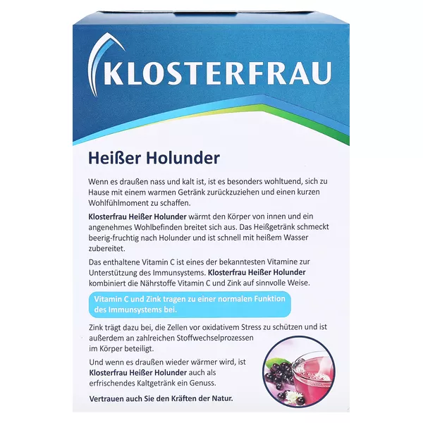 Klosterfrau Broncholind Heißer Holunder 10X15 g
