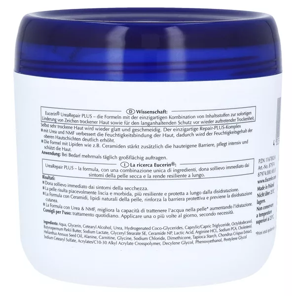 Eucerin UreaRepair PLUS Feuchtigkeitscreme 5%, 450 ml