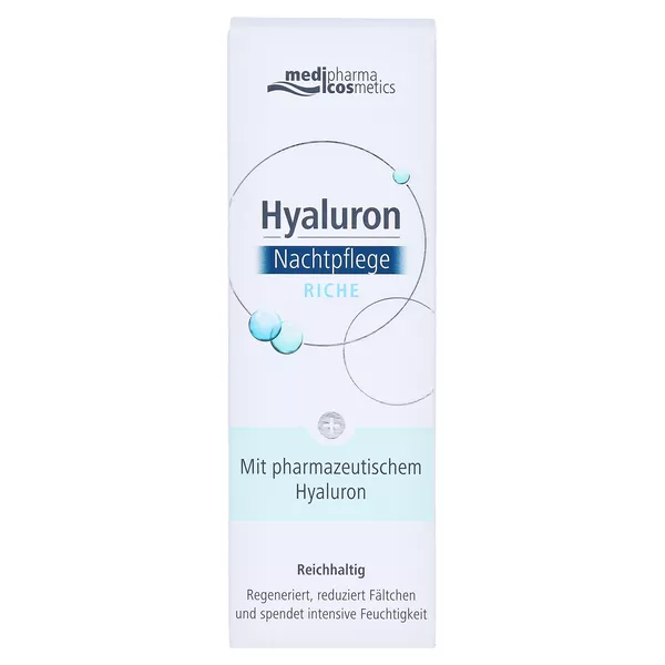Medipharma Hyaluron Nachtpflege Riche Creme, 50 ml