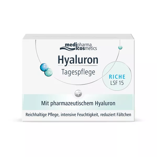 Medipharma Hyaluron Tagespflege Riche Creme LSF 15 50 ml