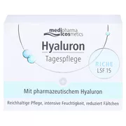 Medipharma Hyaluron Tagespflege Riche Creme LSF 15, 50 ml