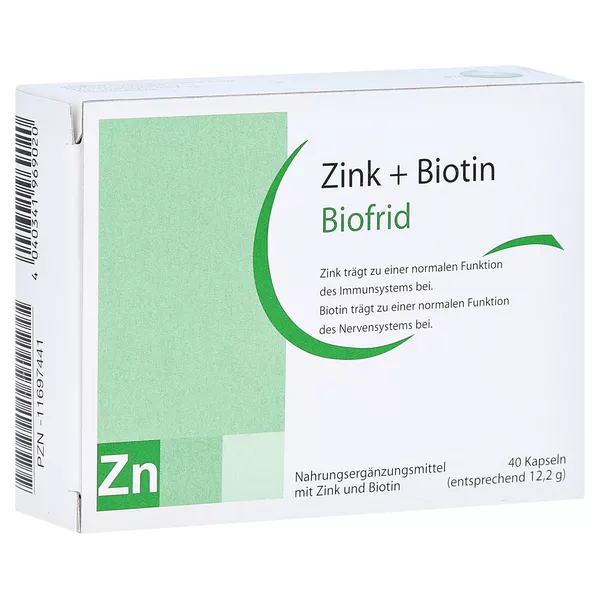 Zink+biotin Kapseln 40 St