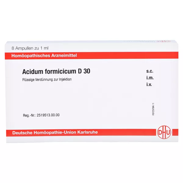 Acidum Formicicum D 30 Ampullen 8X1 ml