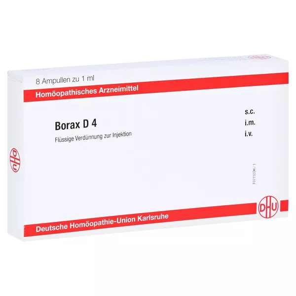 Borax D 4 Ampullen 8X1 ml