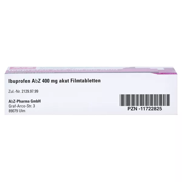 Ibuprofen AbZ 400 mg akut Filmtabletten 20 St