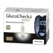 Produktabbildung: GlucoCheck GOLD Blutzuckerteststreifen 50 St