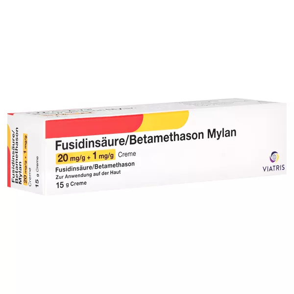 FUSIDINSÄURE/BETAMETHASON Mylan 20 mg/g+1 mg/g Cr. 15 g