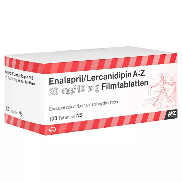 ENALAPRIL/Lercanidipin AbZ 20 mg/10 mg Filmtabl. 100 St