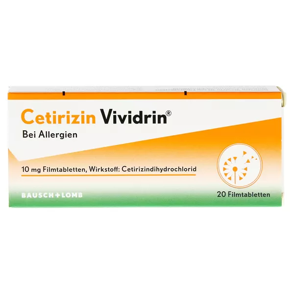 Cetirzin Vividrin - Schnell wirksame Allergietabletten, 20 St.