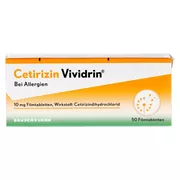 Cetirzin Vividrin - Schnell wirksame Allergietabletten, 50 St.