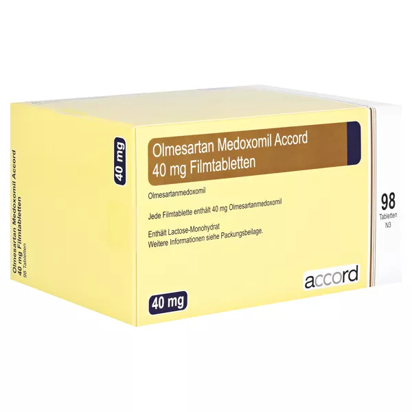 OLMESARTAN MEDOXOMIL Accord 40 mg Filmtabletten 98 St