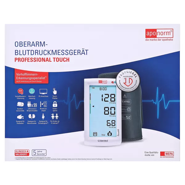 aponorm Professionell Touch Oberarm-Blutdruckmessgerät 1 St