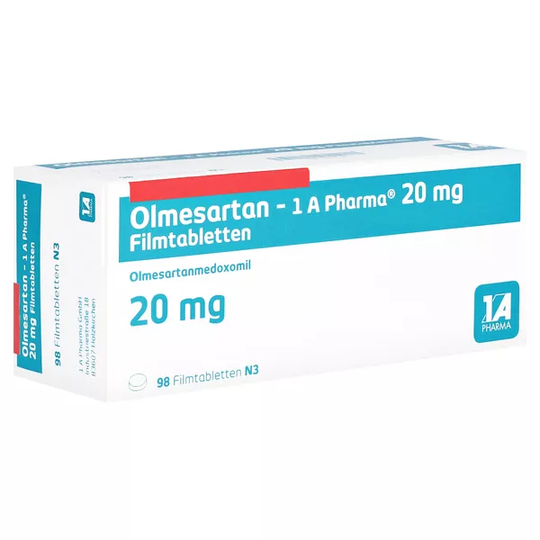 OLMESARTAN-1A Pharma 20 mg Filmtabletten 98 St
