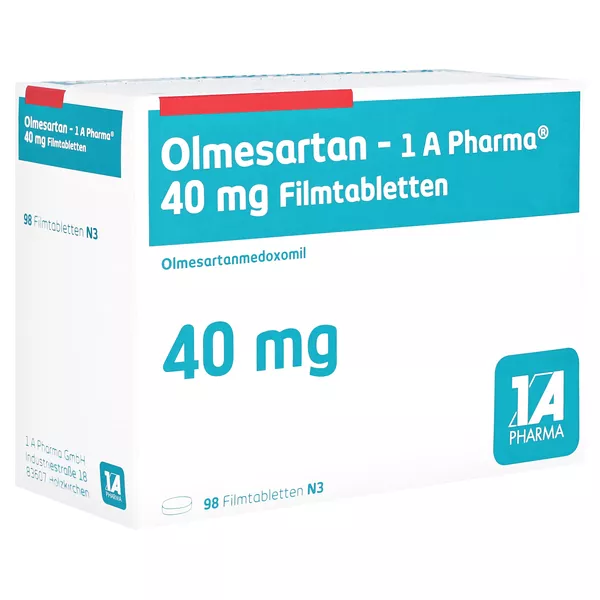 OLMESARTAN-1A Pharma 40 mg Filmtabletten 98 St