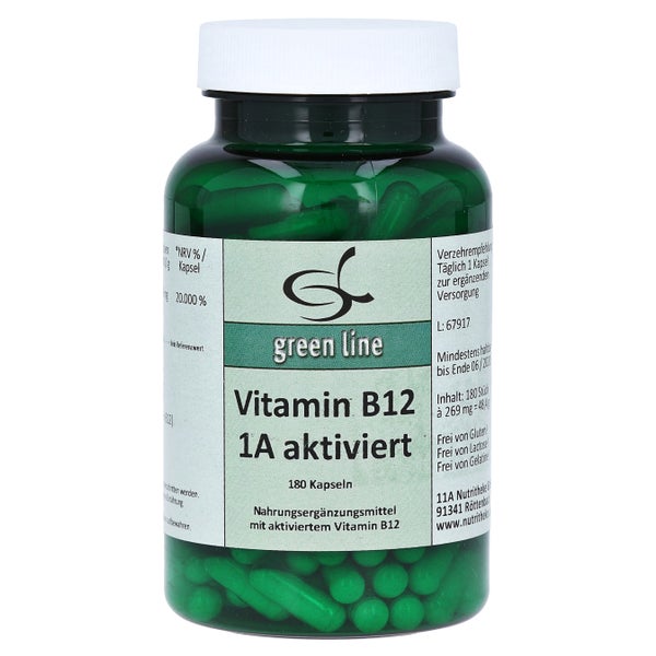 Vitamin B12 1A aktiviert Kapseln 180 St