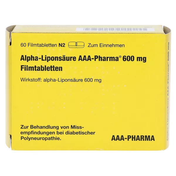 Alpha Liponsäure AAA- Pharma 600 mg Film 60 St