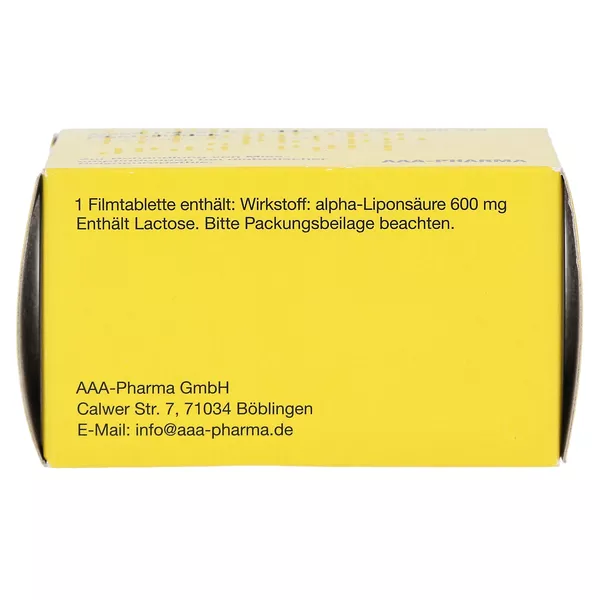 Alpha Liponsäure AAA- Pharma 600 mg Film 60 St