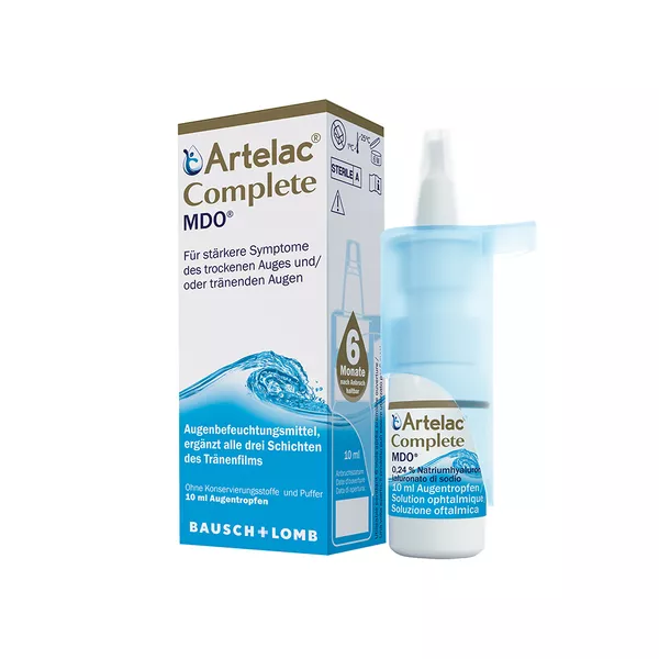 Artelac Complete MDO Augentropfen für trockene/ tränende Augen 10 ml