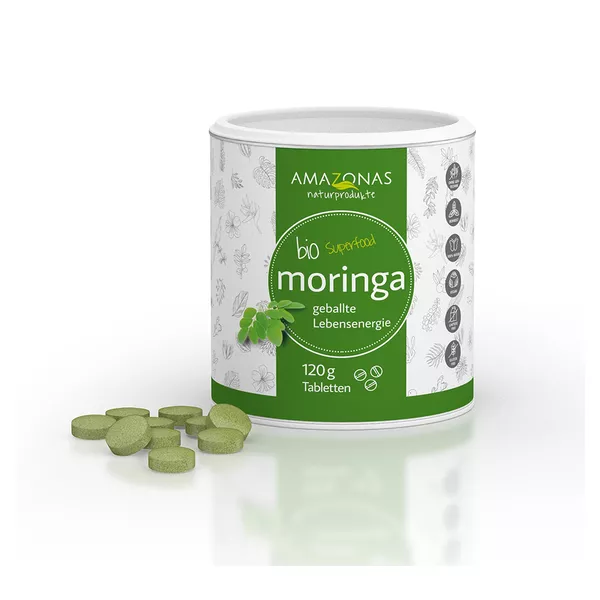 Amazonas Moringa Bio Tabletten 100% pur 120 g