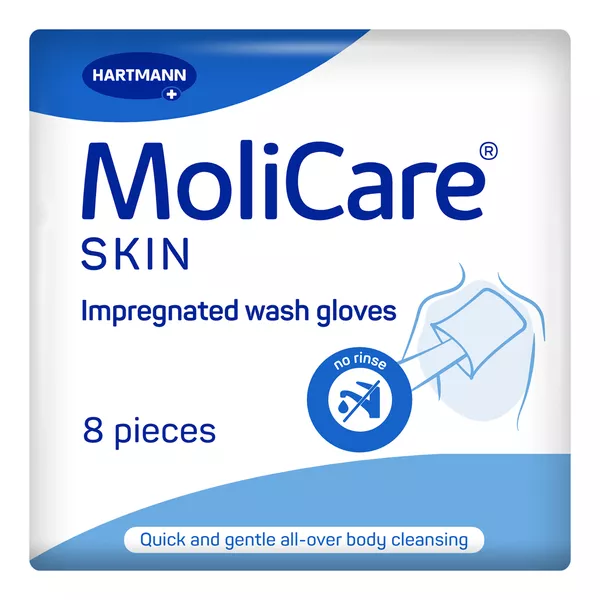 MoliCare Skin Feuchte Waschhandschuhe 8 St