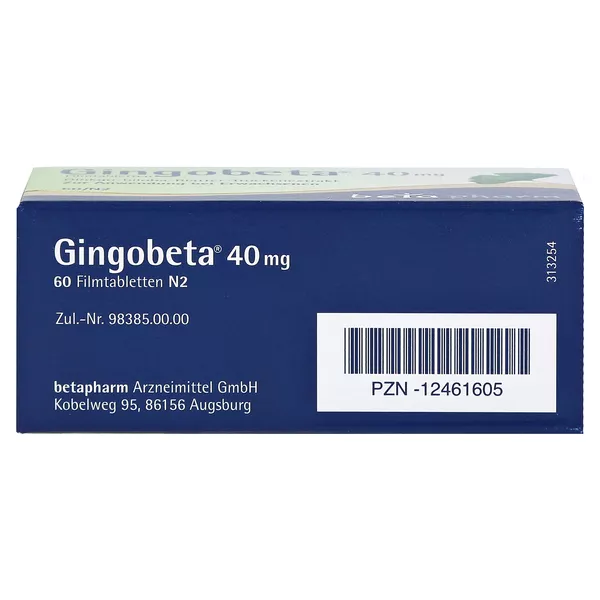 Gingobeta 40 mg Filmtabletten 60 St