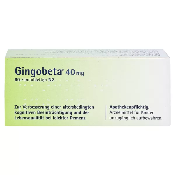Gingobeta 40 mg Filmtabletten 60 St