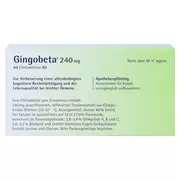 Gingobeta 240 mg Filmtabletten 60 St