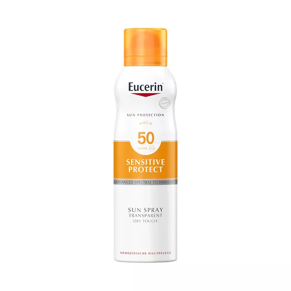 Eucerin Sensitive Protect Sun Spray Transparent Dry Touch LSF 50, 200 ml