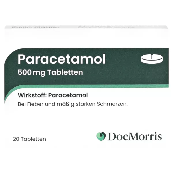 DocMorris Paracetamol 500 mg Tabletten, 20 St.