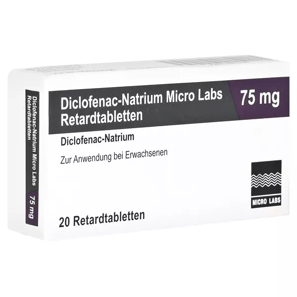 DICLOFENAC Natrium Micro Labs 75 mg Retardtabl. 20 St