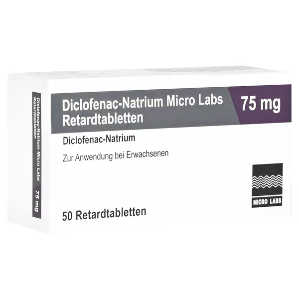 DICLOFENAC Natrium Micro Labs 75 mg Retardtabl. 50 St