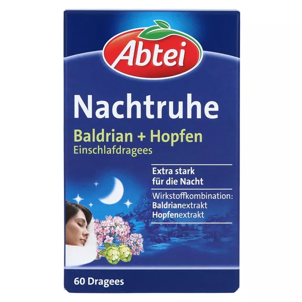 Abtei Nachtruhe Baldrian + Hopfen Einschlafdragees 60 St