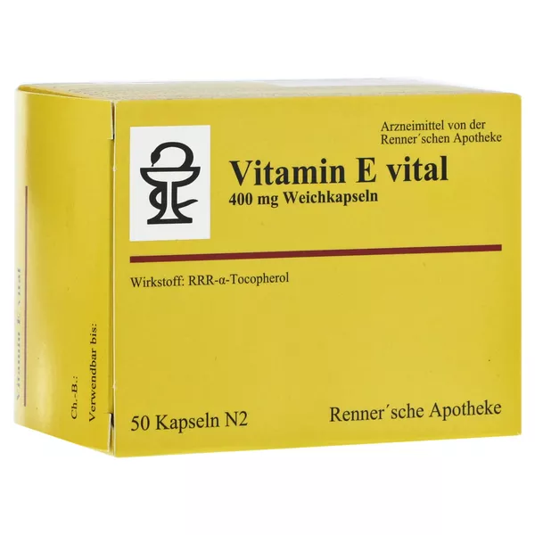 Vitamin E Vital 400 mg Rennersche Apothe 50 St