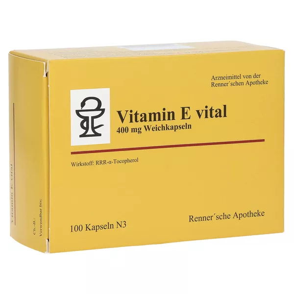 Vitamin E Vital 400 mg Rennersche Apothe 100 St