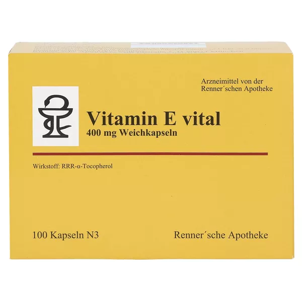 Vitamin E Vital 400 mg Rennersche Apothe 100 St