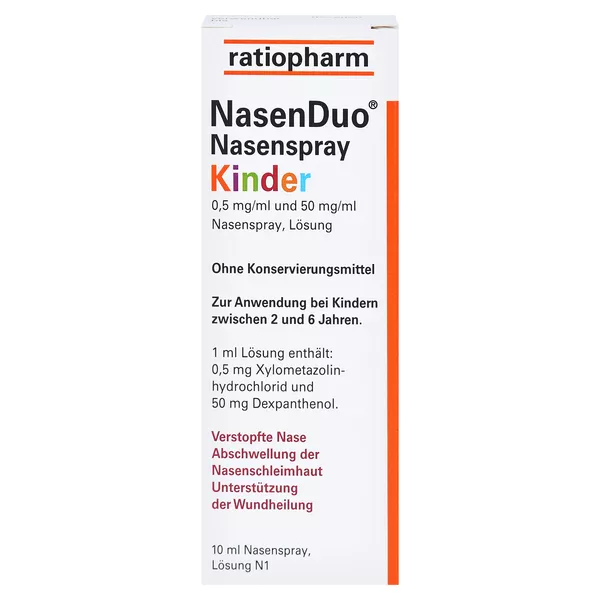 NasenDuo Nasenspray Kinder ratiopharm, 10 ml