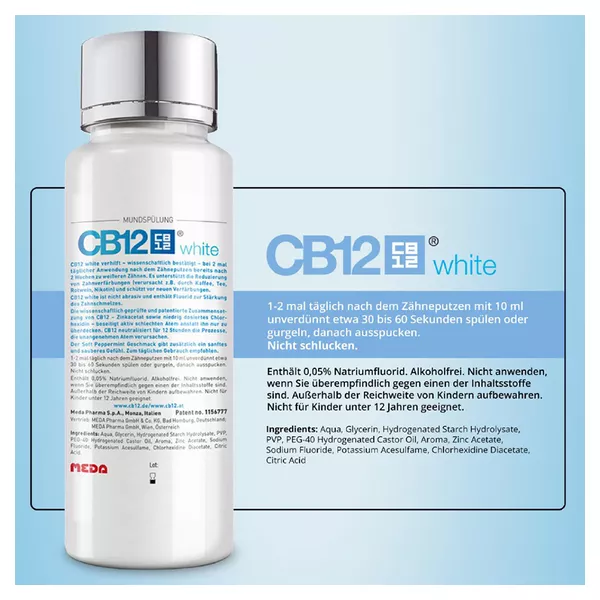 CB12 White Mundspülung, 500 ml