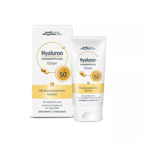 Medipharma Hyaluron Sonnenpflege Körper Creme LSF 50 150 ml